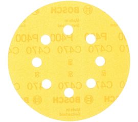 Круг шлифовальный по дереву, краске (5 шт; 125 мм; К400; 8 отверстий) Bosch 2.608.605.075 