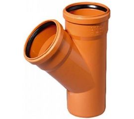 Тройник для наружной канализации Flextron 110/110мм х 45°градусов SVK-KN70111145 