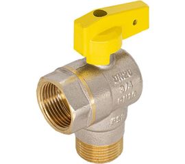 Шаровой угловой кран для газа СТМ ГАЗ 1/2", г/ш, бабочка CGLFMB12 