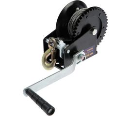 Ручная барабанная лебедка TUNDRA тяговая, 1400 кг, металлический трос 10 метров 1002767 