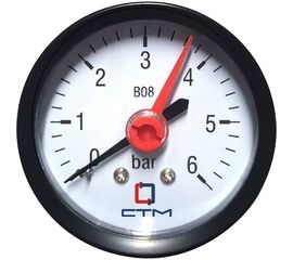 Манометр аксиального подключения 1/4 до 6 бар СТМ CPM14A06:167 