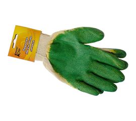 Хлопчатобумажные перчатки Домашний Сундук, двойной облив латекса, в индивидуальной упаковке, ДС-39 