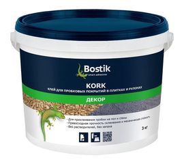 Клей для пробки Bostik KORK 3 кг 30615197 