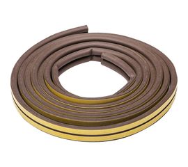 Самоклеящийся уплотнитель Зубр резиновый профиль D коричневый 6 м 40930-006 
