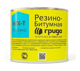 Резино-битумная мастика ГРИДА МГХ-Т, 2 кг, 1/210 206174 