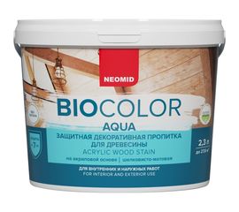 Пропитка Neomid BIO COLOR aqua NEW 2014 бесцветный /2.3л/ Н -AQUA-2,3/бесц 