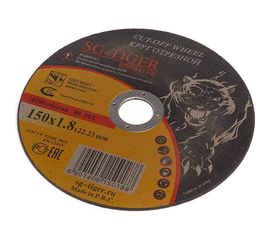 Круг отрезной по металлу (150х1.8х22.2 мм) TIGER ABRASIVE 00-00000036 