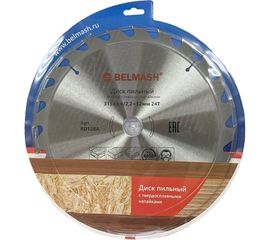Диск пильный по дереву (315x3.4/2.2x32/30 мм; 24T) Белмаш RD128A 