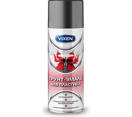 Грунт-эмаль Vixen для пластика, графит матовый RAL 7024, аэрозоль 520 мл VX-50101 