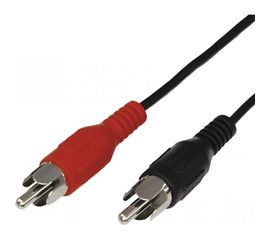 Шнур REXANT 2 RCA - 2 RCA, длина 10 метров, черный 17-0108 