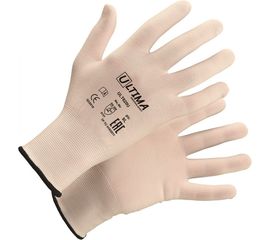 Нейлоновые перчатки без покрытия ULTIMA бел ULT620U/L 
