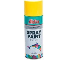 Аэрозольная краска Akfix RAL 1003 желтая глянцевая акриловая 400 мл 423130 