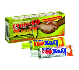 Эпоксидный равнокомпонентный клей СУПЕР ХВАТ НОВБЫТХИМ 2*45 МЛ 12 17924 