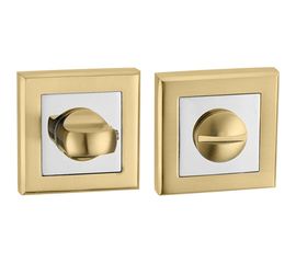 Поворотная ручка PUNTO BK6 QL SG/CP-4 матовое золото/хром 38403 