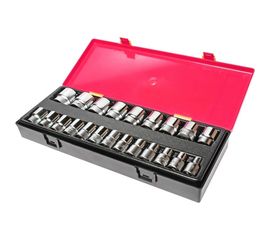 Набор двенадцатигранных торцевых головок 1/2 08-32мм в кейсе 22шт JTC-K4222:4753 