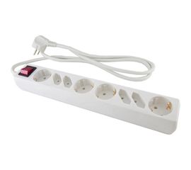 Бытовой удлинитель TDM У044, 4 б/з 4 с/з, 1,5метра, ПВС 3х1,5мм2 16А/250В SQ1303-0310 