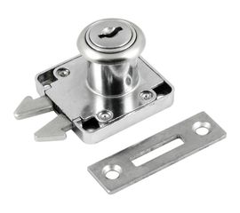 Мебельный замок НОРА-М 6202-22 мм хром 8493 