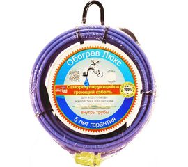 Саморегулирующийся греющий кабель в трубу Обогрев Люкс 20 м. 00-00000975 