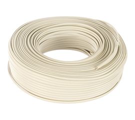 Телефонный кабель REXANT ШТЛП, 2 жилы Cu, белый, бухта 100м 01-5001 