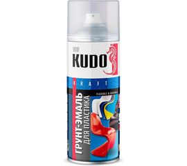 Грунт-эмаль аэрозоль для пластика KUDO коричневая 520 мл 1/12 RAL8017 KU-6011 11598662 