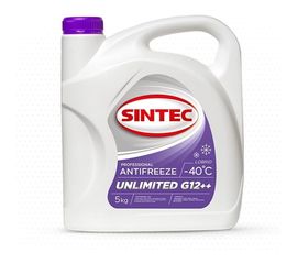 Антифриз Sintec 5 л, UNLIMITED G12++, фиолетовый, 803584 