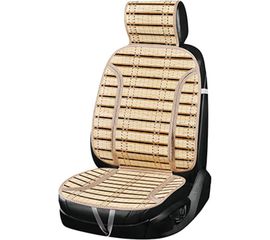 Накидка сиденья SKYWAY Summer-08 бамбук, с поддержкой спины, бежевый S01302034 