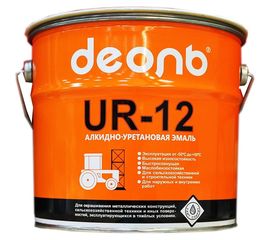 Быстросохнущая автоспецэмаль ДЕОЛЬ UR-12 красная, глянцевая UR12R3 