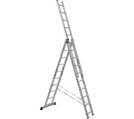 Трехсекционная универсальная алюминиевая лестница Алюмет Серия H3 5310 