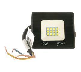 Светодиодный прожектор Gauss Elementary 10W 780lm IP65 6500К черный ПРОМО 613100310P 