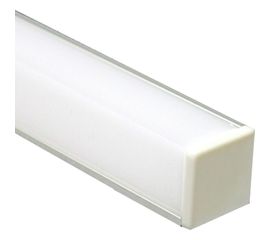 Алюминиевый угловой квадратный профиль, серебро Feron CAB281 10300 