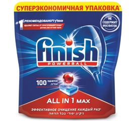 Таблетки для мытья посуды в посудомоечных машинах FINISH 100шт All in 1 3065326 606400 