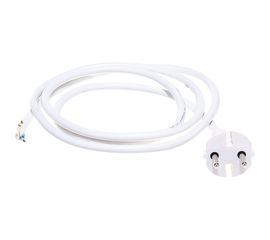 Сетевой шнур с вилкой V2 ПВС 2x0.75, 1.5м без з/к, белый LUX 4606400615781 