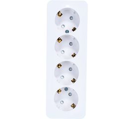 Розетка Schneider Electric 4-м ОП BLANCA 16А 250В защитные шторки, с заземлением SchE BLNRA011411 1210472 