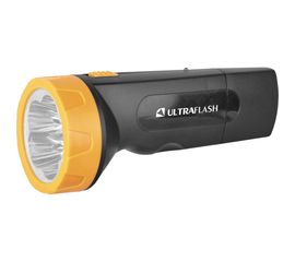 Фонарь Ultraflash LED3827 (аккум 220В, черн /желт, 5 LED, SLA, пластик, коробка) 11241 