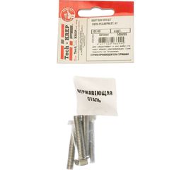 Болт Tech-Krep DIN933 8х40 ш.г. полн. рез. нерж.ст. A2, 4 шт. 141699 