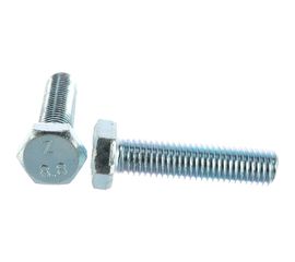 Болт Tech-Krep DIN933 с шестигранной головкой, оцинкованный М12х50 2 шт - пакет 126529 