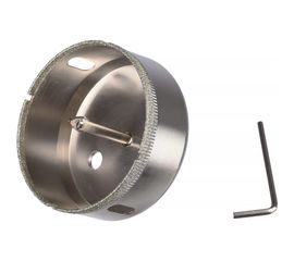 Коронка с центрирующим сверлом по стеклу и керамике (20Х55 мм) Vertextools 336-20-55 