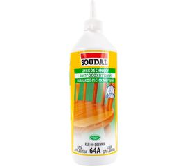 Быстросохнущий клей для дерева SOUDAL 64А на основе ПВА дисперсии 750 мл D2 107631 