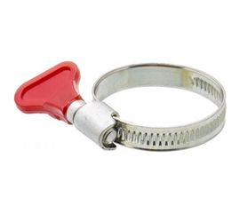 Обжимной хомут из нержавеющей стали Tech-Krep 20х32 с бабочкой 1шт - ярлык 112846 