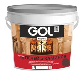 Краска для печей и каминов PALIZH GOLexpert 140 красно-коричневая, 1 кг 11595567 