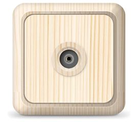 Розетка UNIVersal Олимп TV сосна 5560889 