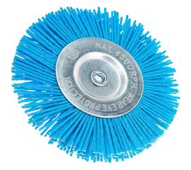 Щетка дисковая нейлоновая ZrO2 ПРОФИ (100х6 мм) для дрели SKRAB 35337 