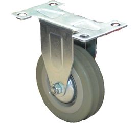 Колесо серая мягкая резина неповоротное FCG25 50 мм MFK-TORG 5052050М 