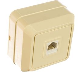 Компьютерная розетка UNIVersal Олимп слоновая кость ivory 1073 