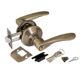 Ручка защелка PUNTO 6020 AB-E кл./фик. бронза 34627 