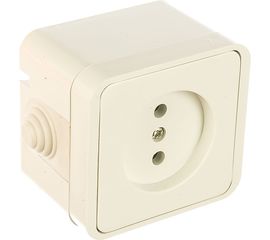 Розетка, белая 2П OУ IP44 10А TDM Орель SQ1802-0004 