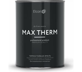 Термостойкая эмаль Elcon белая, 700 градусов, 0,8 кг 00-00004041 