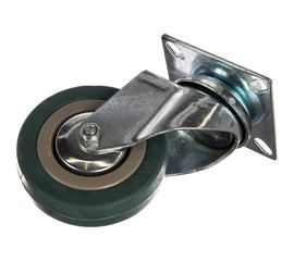 Колесо поворотное (75 мм; г/п 50 кг; резина/полипропилен) ЗУБР 30956-75-S 