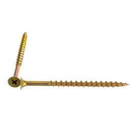 Саморезы с потайной головкой и крупным шагом МТК желтый цинк 1 кг, 4,2x70 113076 