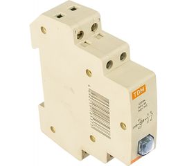 Кнопочный выключатель c фиксацией и индикацией TDM ВК-47M 1НО;1НЗ синий SQ0214-0019 